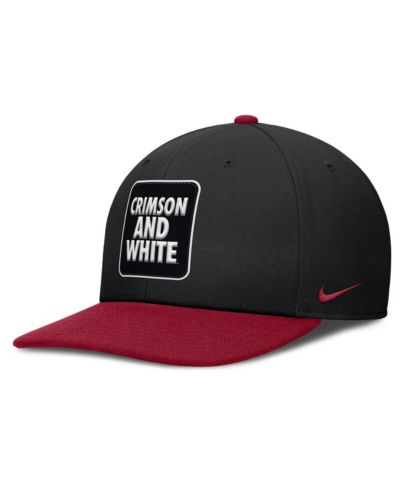 Мужская бейсболка Nike Alabama Crimson Tide 2025 Sideline Campus Pro Local, черная/crimson