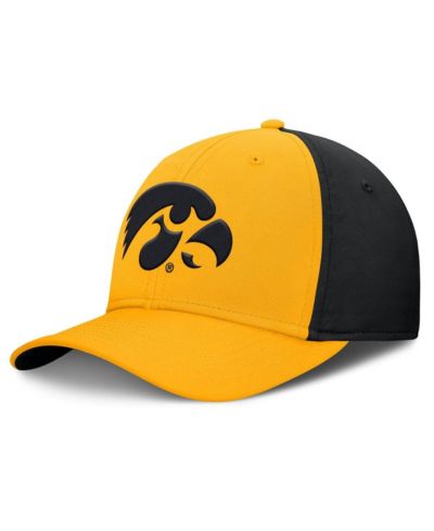 Мужская кепка Nike Iowa Hawkeyes 2025 Sideline Rise Local Performance Flex, золото/черный