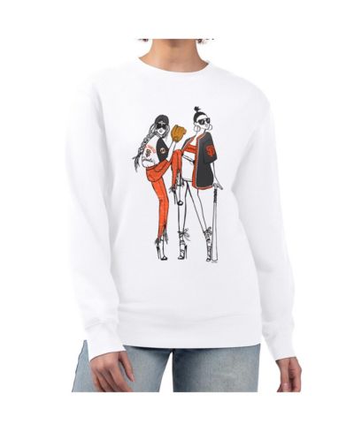 Женское флисовое худи G-III 4Her by Carl Banks White San Francisco Giants Baseball Girls