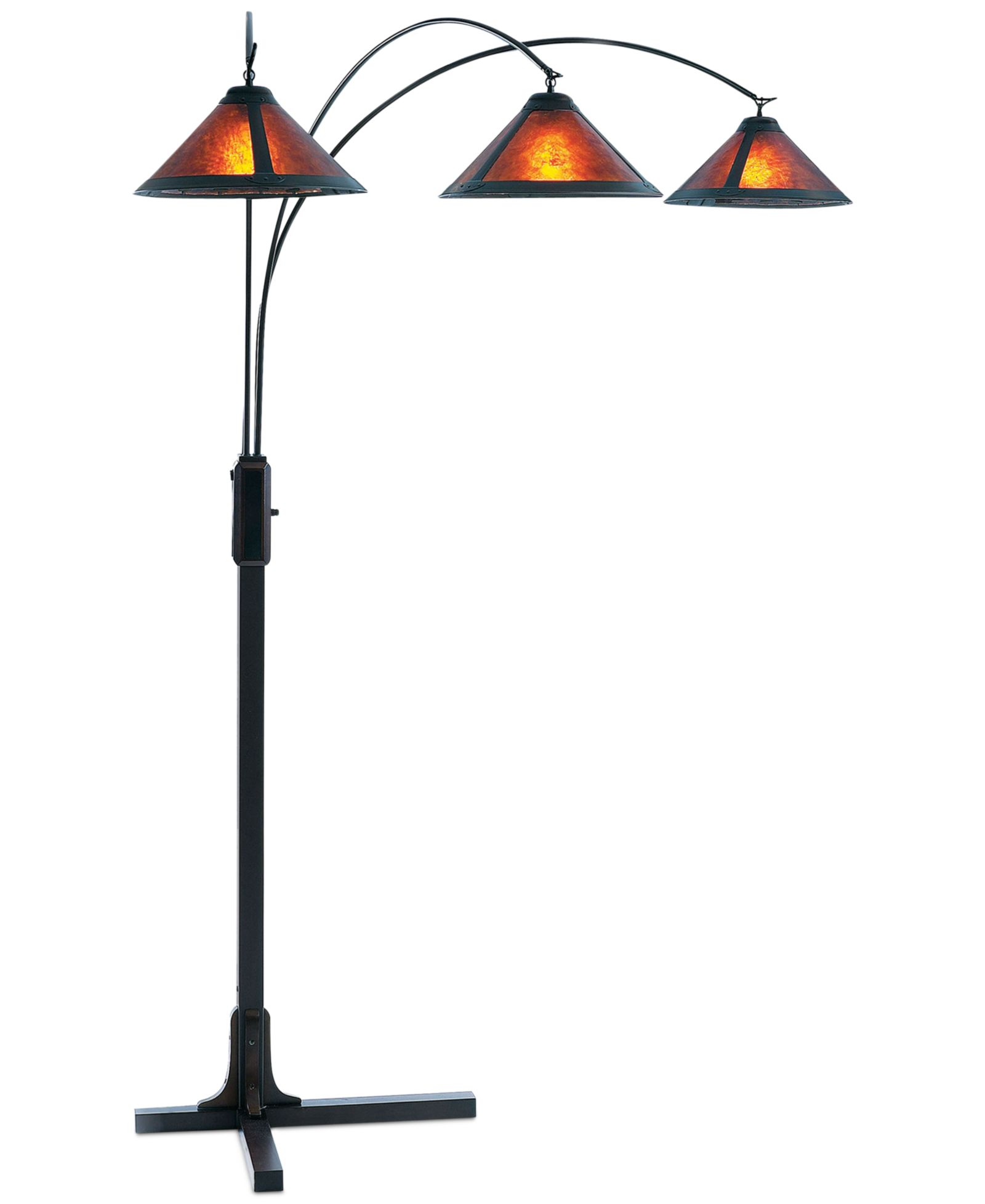 Nova Lighting Mica 3 Light Steel Arc Floor Lamp