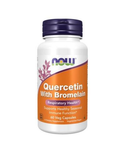 Now Foods Quercetin с бромелаином, 60 VegCaps