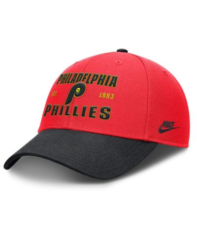 Nike Мужская кепка Philadelphia Phillies Neon 90s Rise, Crimson/Black