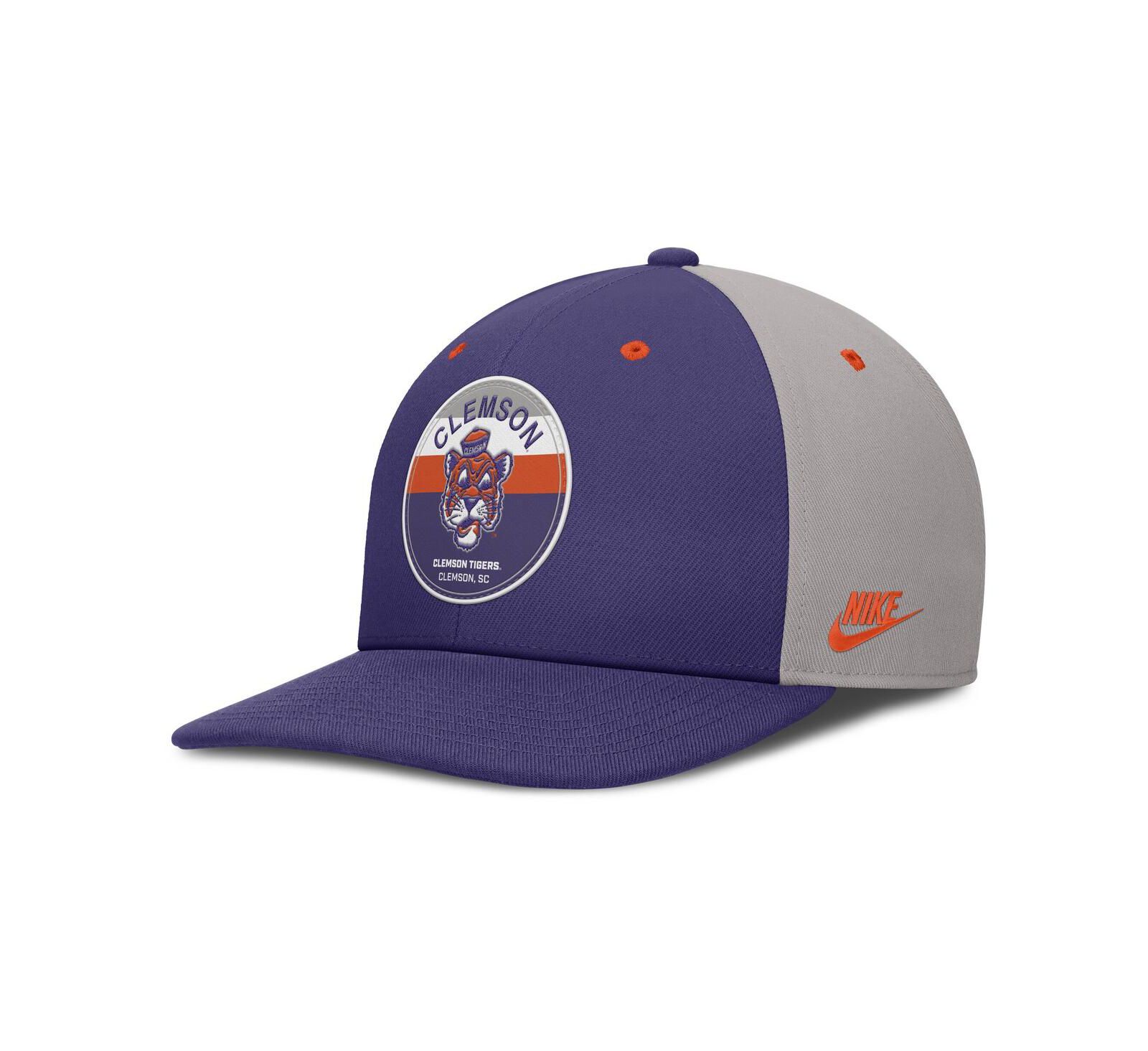 Nike Мужская кепка Snapback Clemson Tigers, фиолетовый/серый