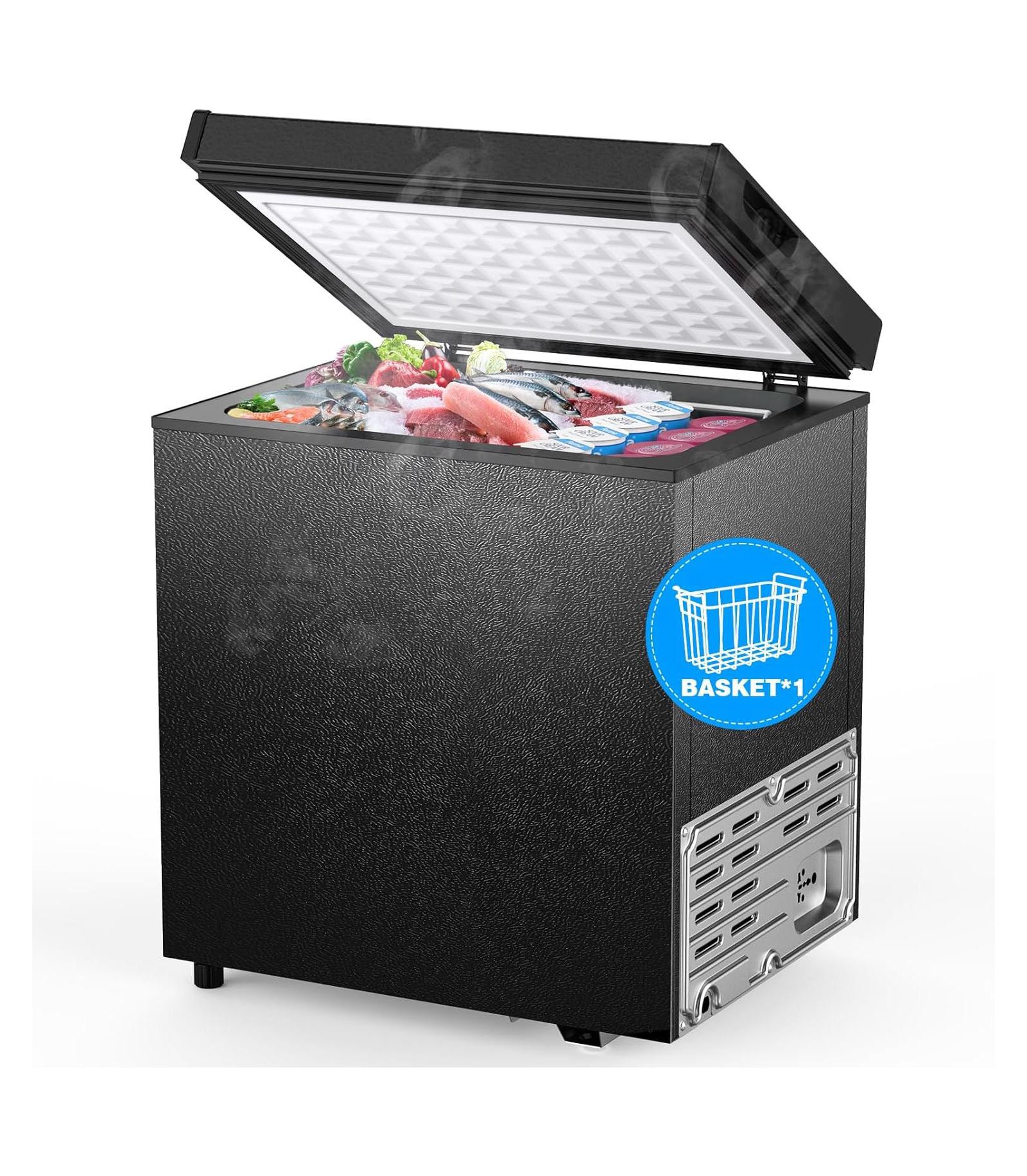 Морозильный ларь Cowsar 1.8 Cubic Feet Chest Freezer with Removable Basket