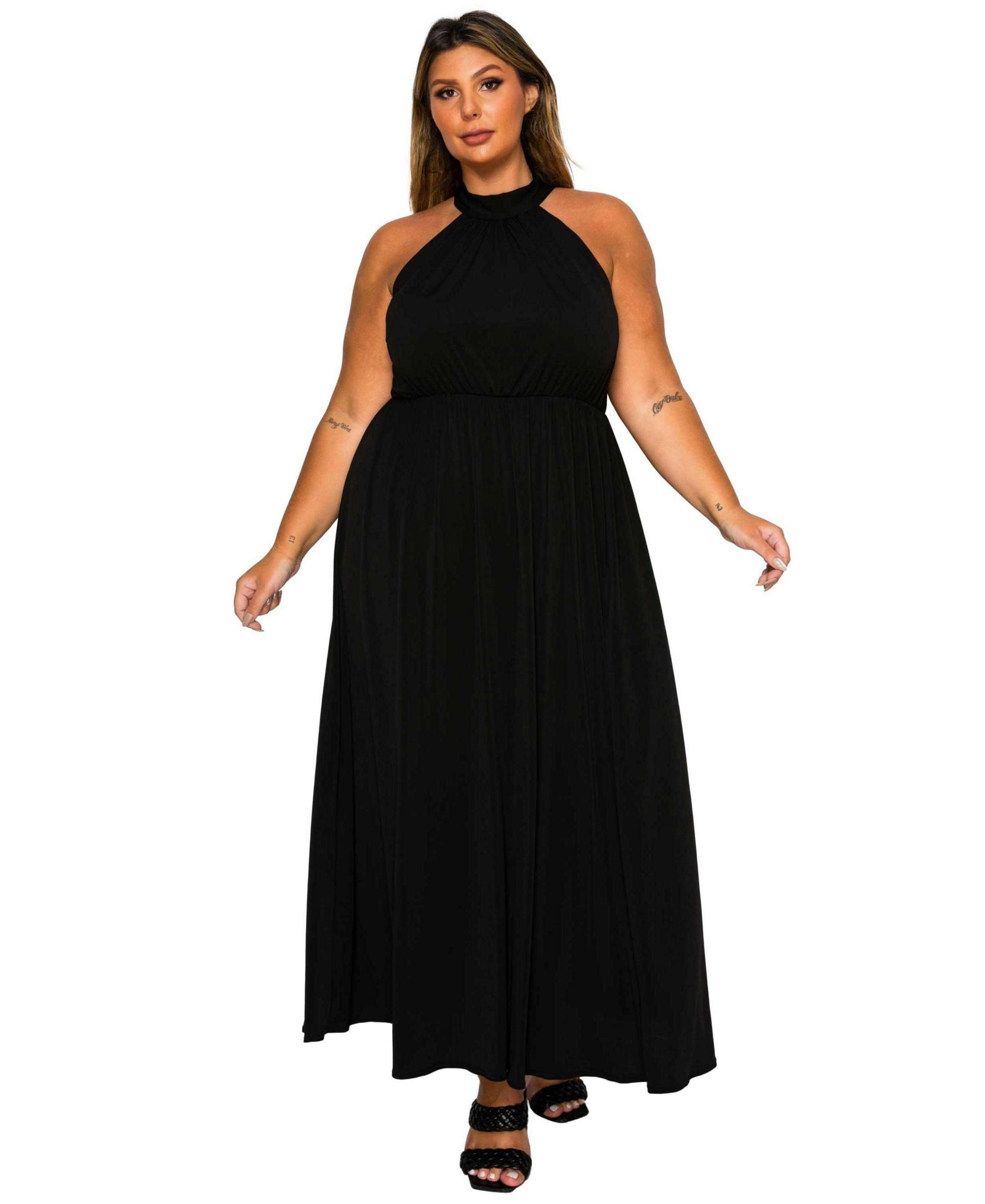 L I V D Платье Plus Size Cassia с воротником Halter