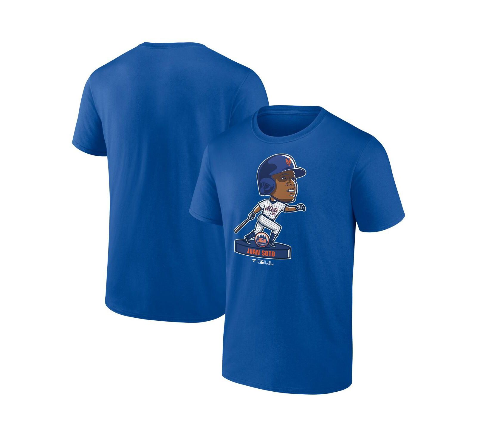 Fanatics Men's Juan Soto Royal New York Mets Bobblehead T-Shirt