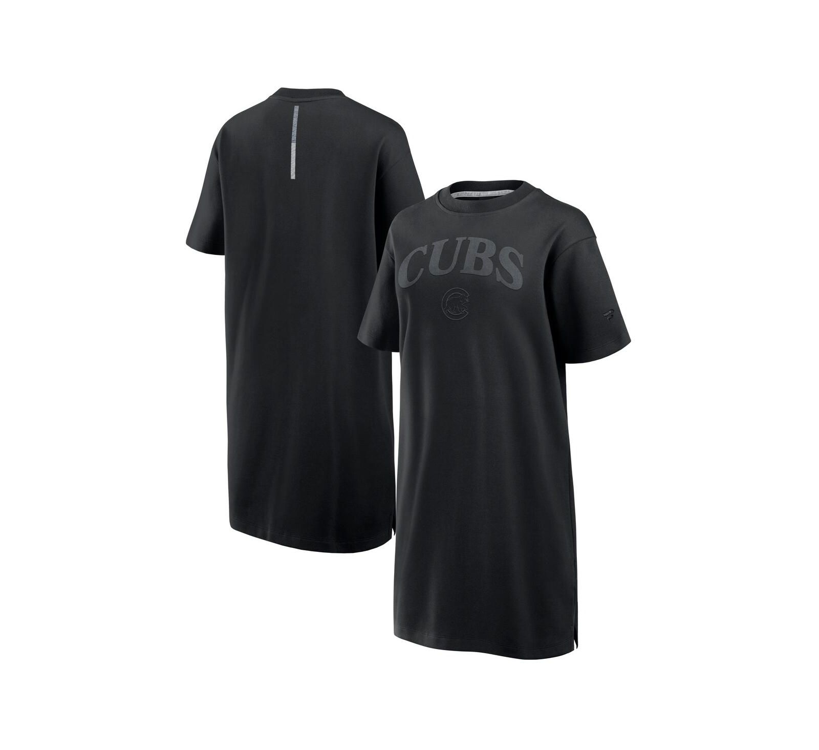 Женское хлопковое платье Fanatics Black Chicago Cubs Elements