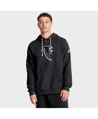 Nike Men's Black Atlanta Falcons Sideline Offensive Set Play Performance Pullover Hoodie