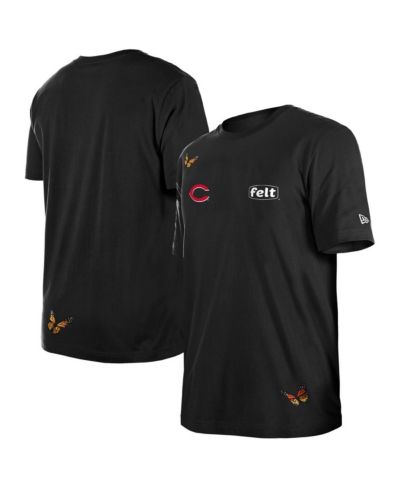 New Era x Felt Men's Black Cincinnati Reds T-Shirt
