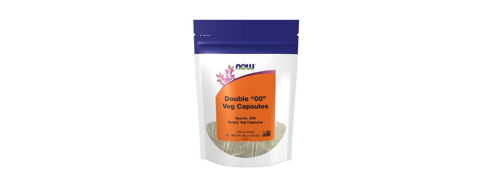 NOW Foods Пустые вегетарианские капсулы, 250 Veg Caps