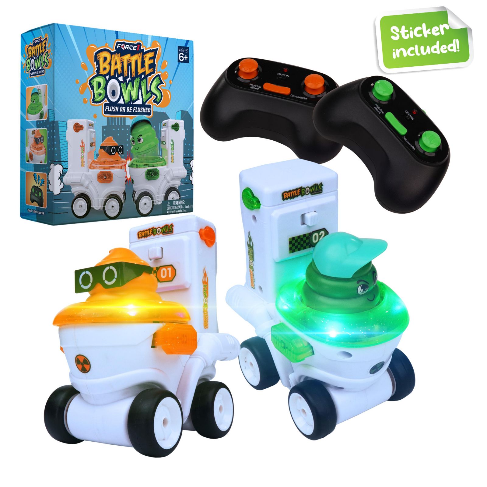 Force1 игрушечная машинка Racer RC, 2 шт