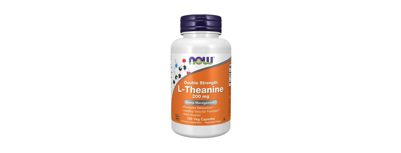 Now Foods L-Theanine, 120 Vcaps капсулы