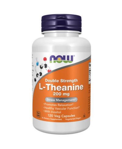 Now Foods L-Theanine, 120 Vcaps капсулы