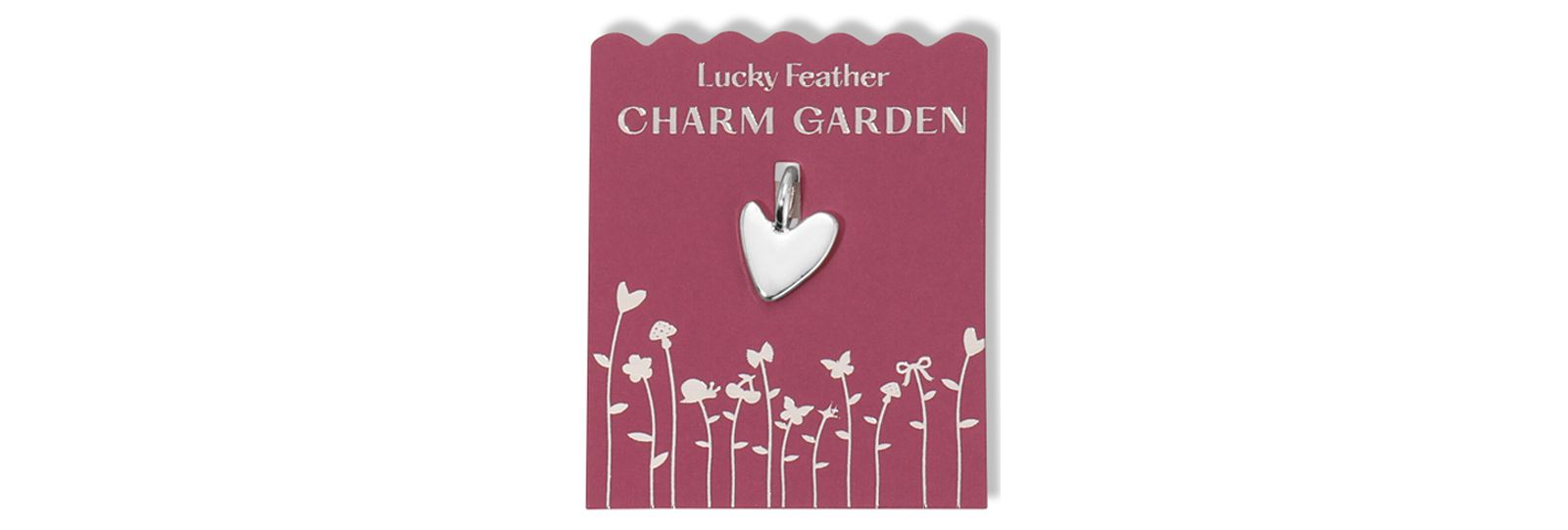Подвеска Lucky Feather Charm Garden Heart