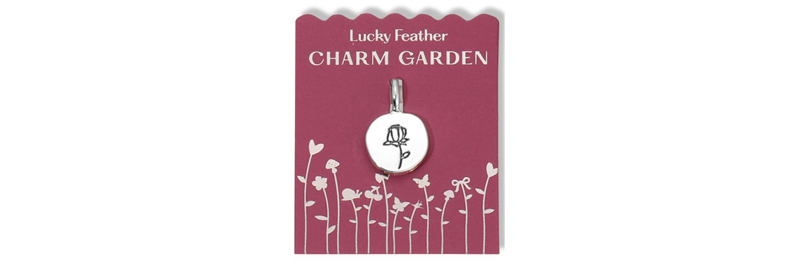 Садовый шарм Lucky Feather Charm Garden, гравированный