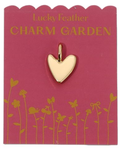 Lucky Feather Charm Garden - - LOVE - Organic Heart