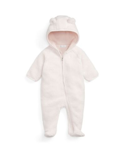 Детский комбинезон Polo Ralph Lauren Baby Girls' Bear Ear Long-Sleeve Pramsuit