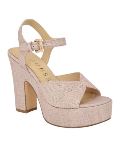 Женские сандалии GUESS Saylin Woven Block Heel Platform