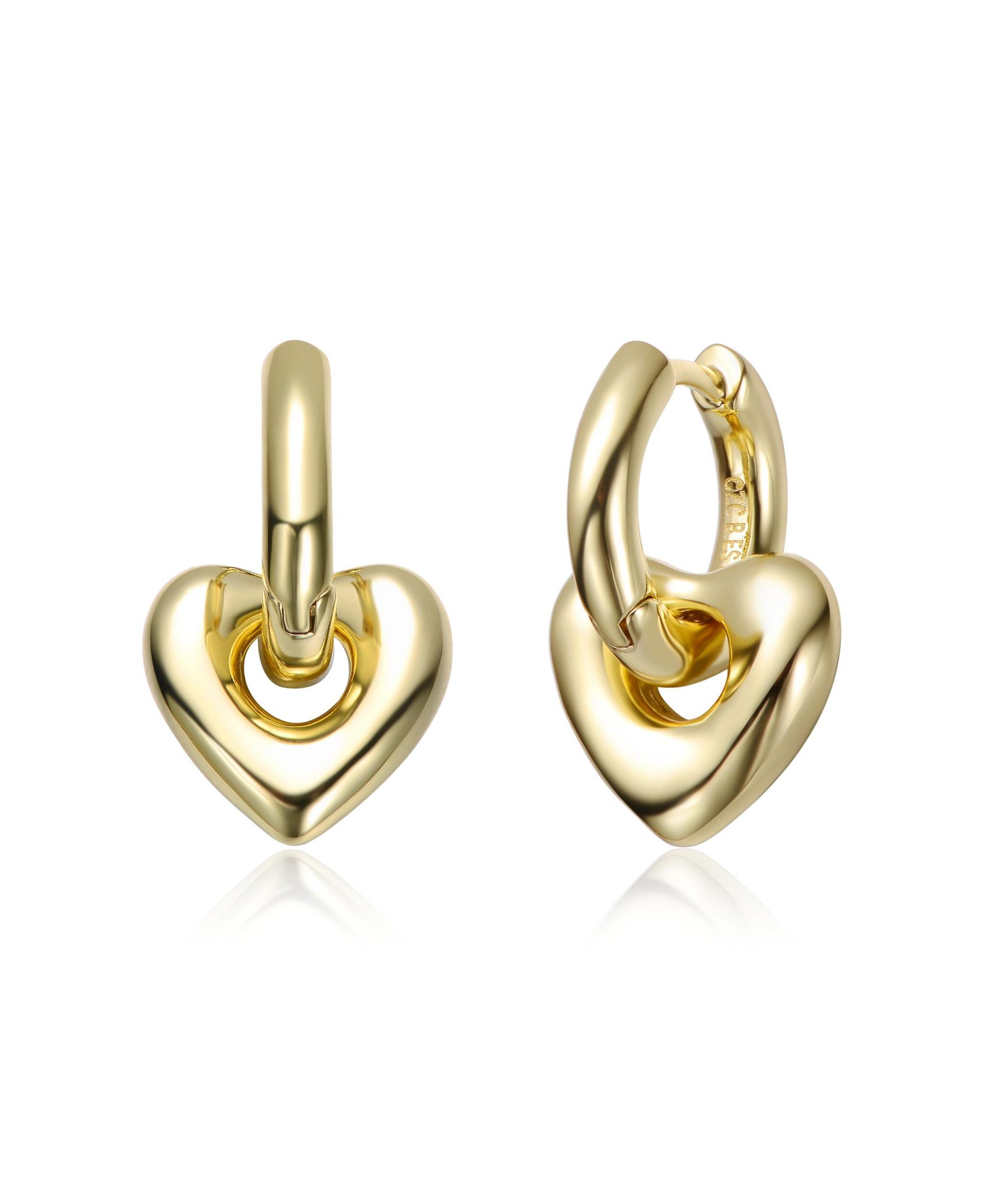 Серьги Rachel Glauber Plated Heart