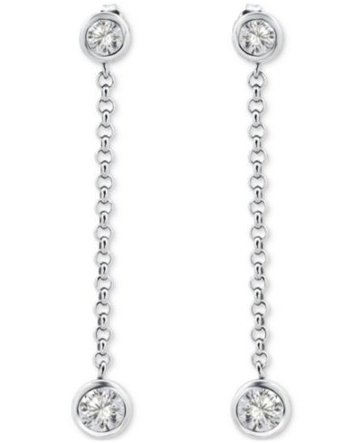 Серьги-подвески Giani Bernini Drop Earrings (2-3/8 ct. t.w.) из позолоченного стерлингового серебра 18K Gold