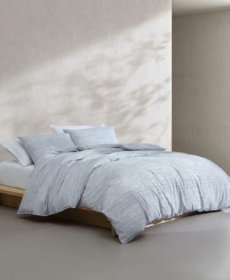 Комплект из 3 предметов Calvin Klein Wavy Stripe Washed Percale Cotton, Queen