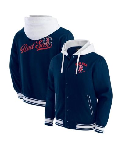 Мужская куртка Darius Rucker Collection by Fanatics Navy Boston Red Sox Full-Snap Hooded