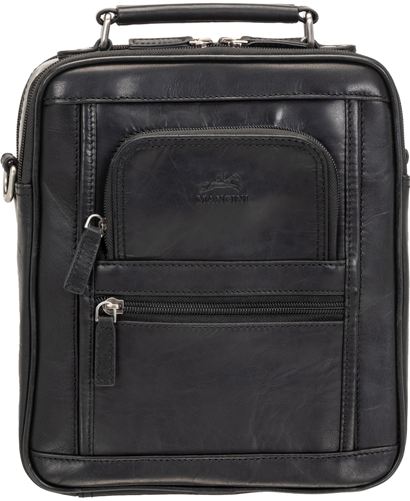 Mancini Men's Buffalo Double Compartment Bag