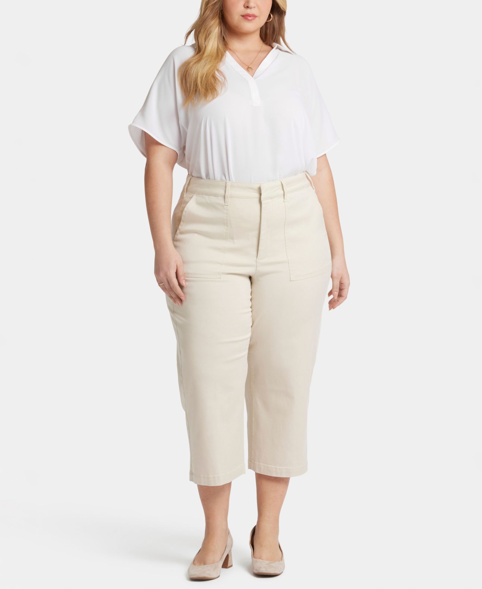 Брюки NYDJ Plus Size Utility Relaxed Straight Leg