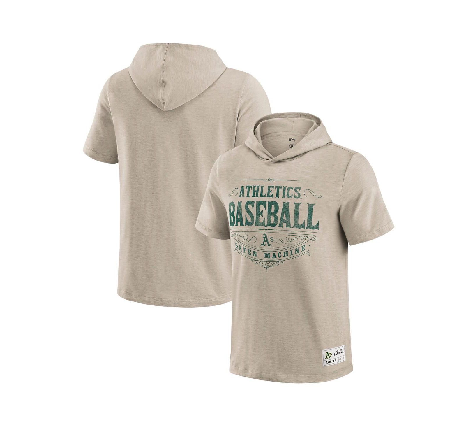 Darius Rucker Collection by Fanatics Men's Tan Oakland Athletics Hooded T-Shirt