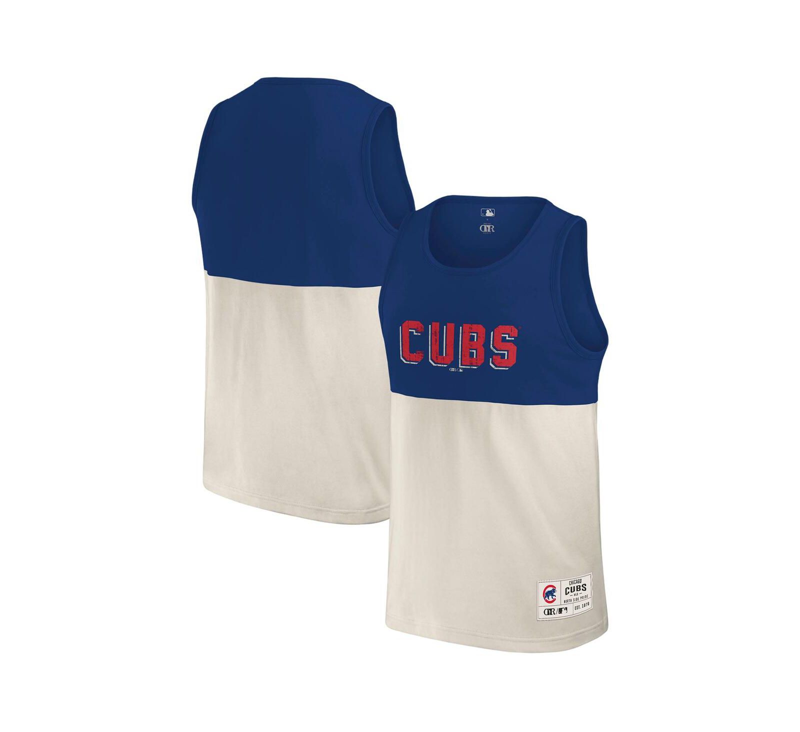 Мужской топ Darius Rucker Collection by Fanatics Chicago Cubs Color Block Tank Top
