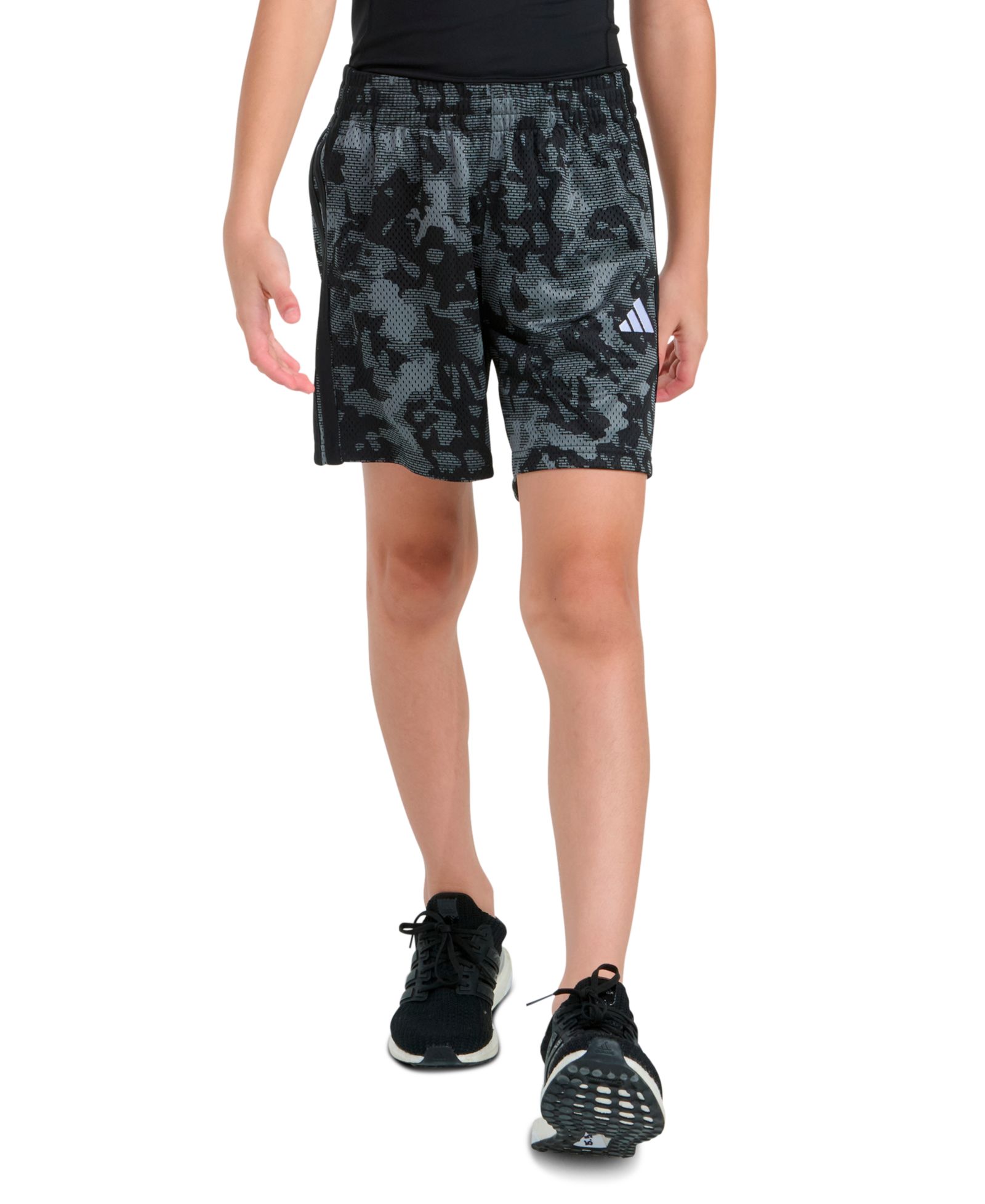 Шорты adidas Boys' 8-20 Elastic Waistband Printed Camo