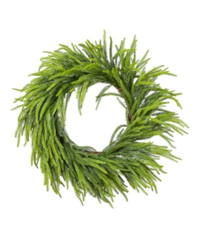 Glitzhome 28" Greenery Polyethylene Christmas Dripping Wreath