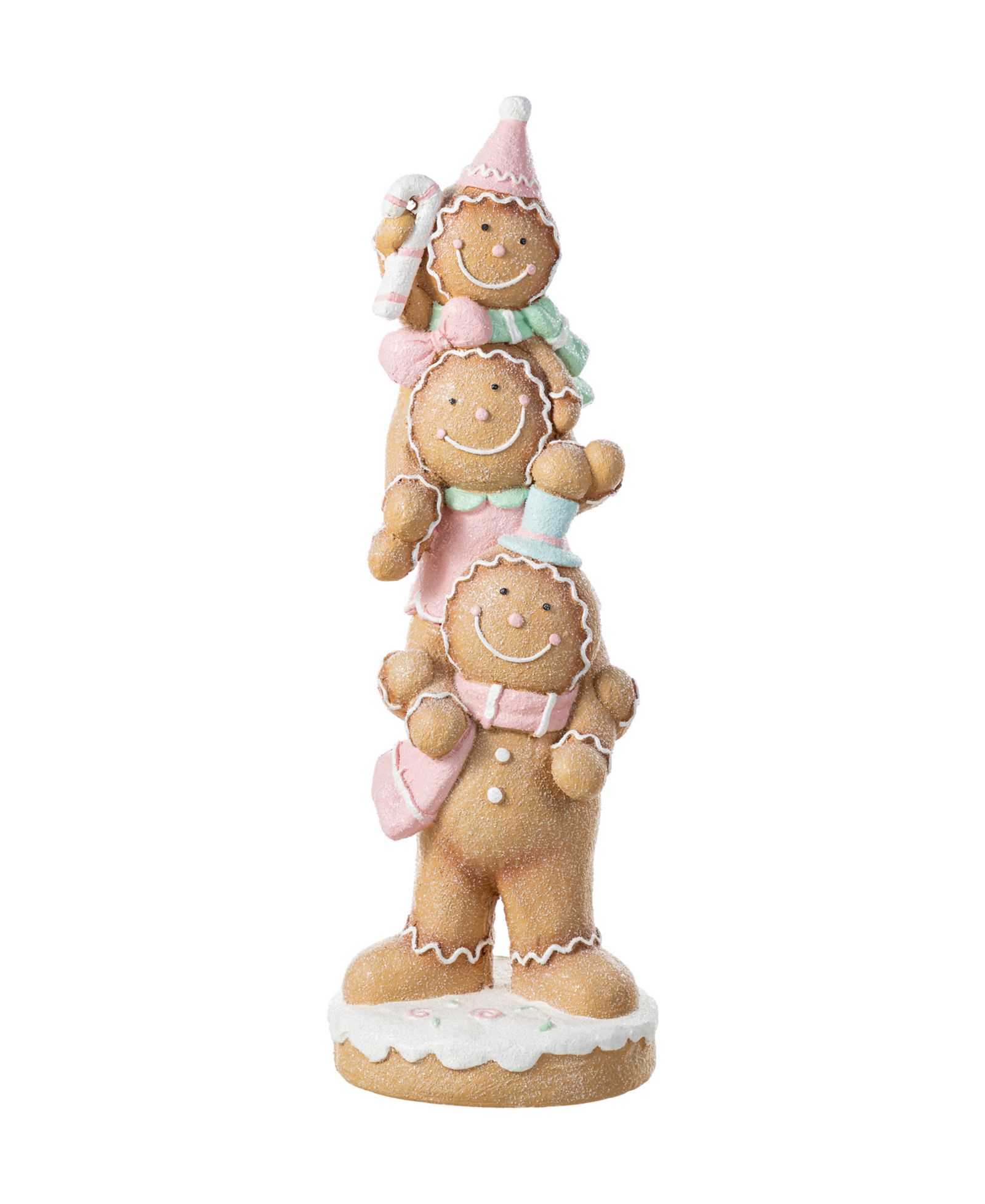 Glitzhome рождественский декор для крыльца из смолы Gingerbread Man 29.25"