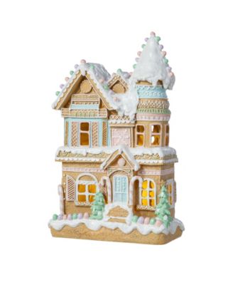 Glitzhome рождественская деревня из смолы 11.75"
