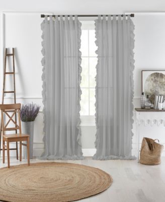 Elrene Home Fashions занавеска Elrene Home Fashions Bella Tab-Top Ruffle Sheer