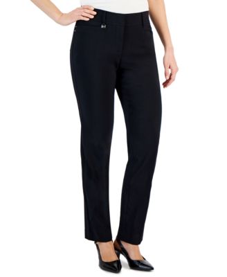 JM Collection Petite Curvy Straight Leg Pants, Petite & Petite Short, Created for Macy's