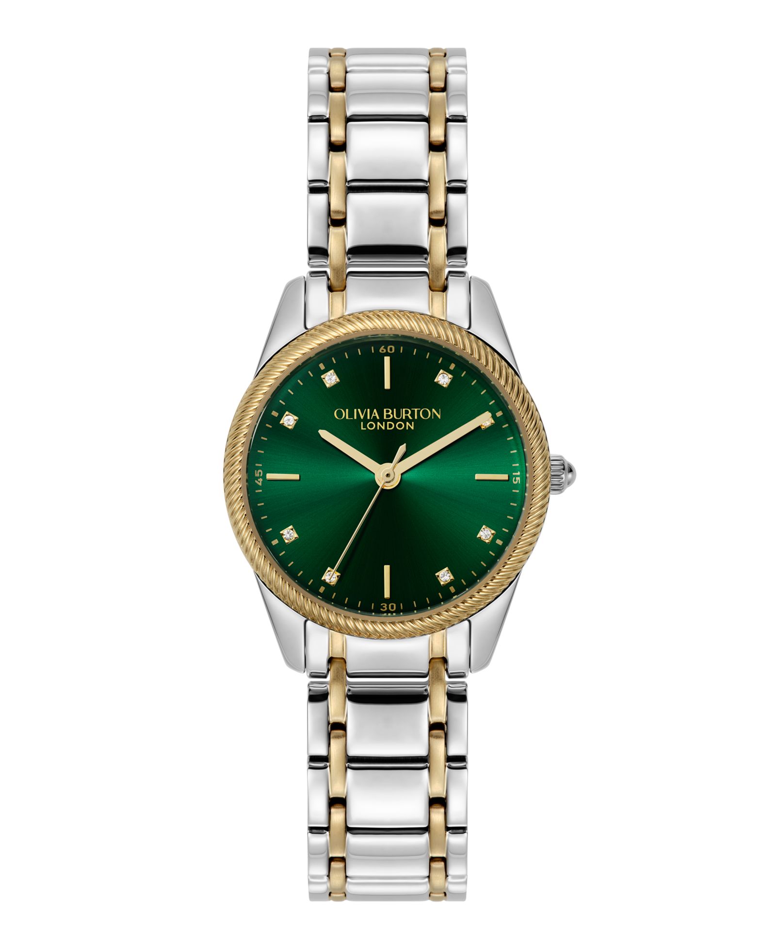 Olivia Burton Women's Egerton Two Tone Stainless Steel Bracelet Watch, 28mm