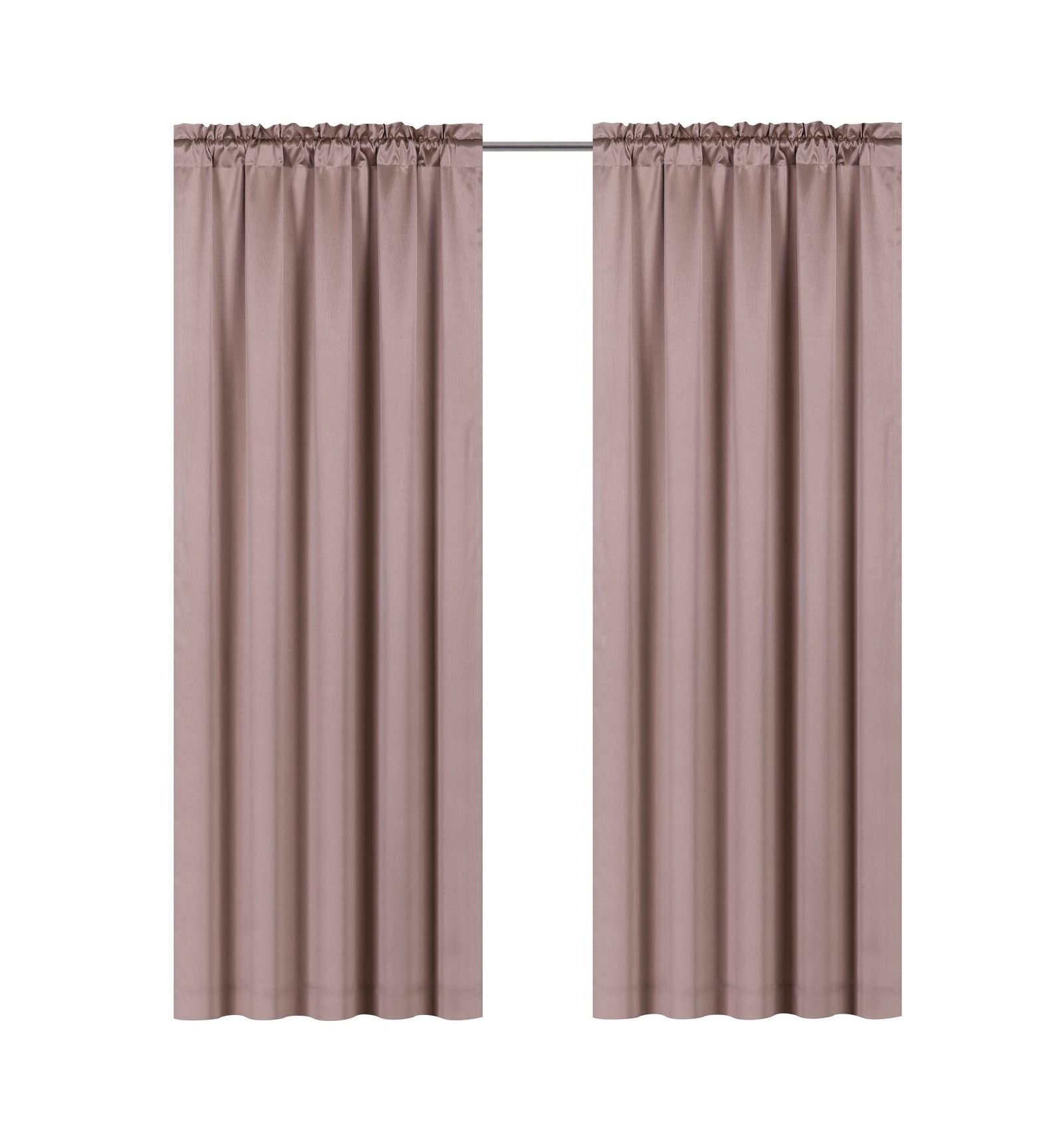 Сияющая прозрачная штора Kate Aurora Basic Faux Silk с карманом для штанги