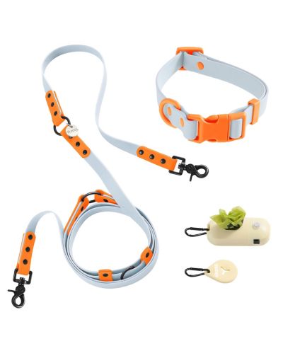 Light blue/orange
