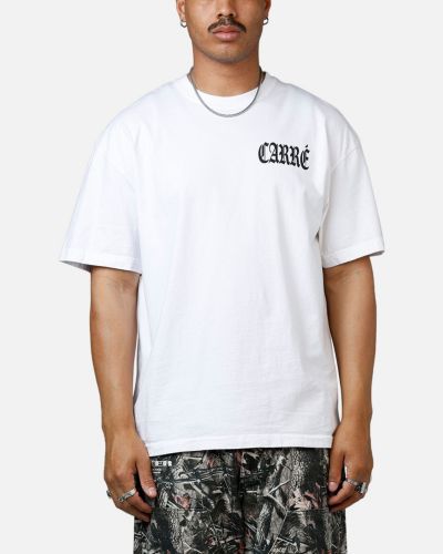 CARRE Men's Bulldog Heavyweight T-Shirt - White L