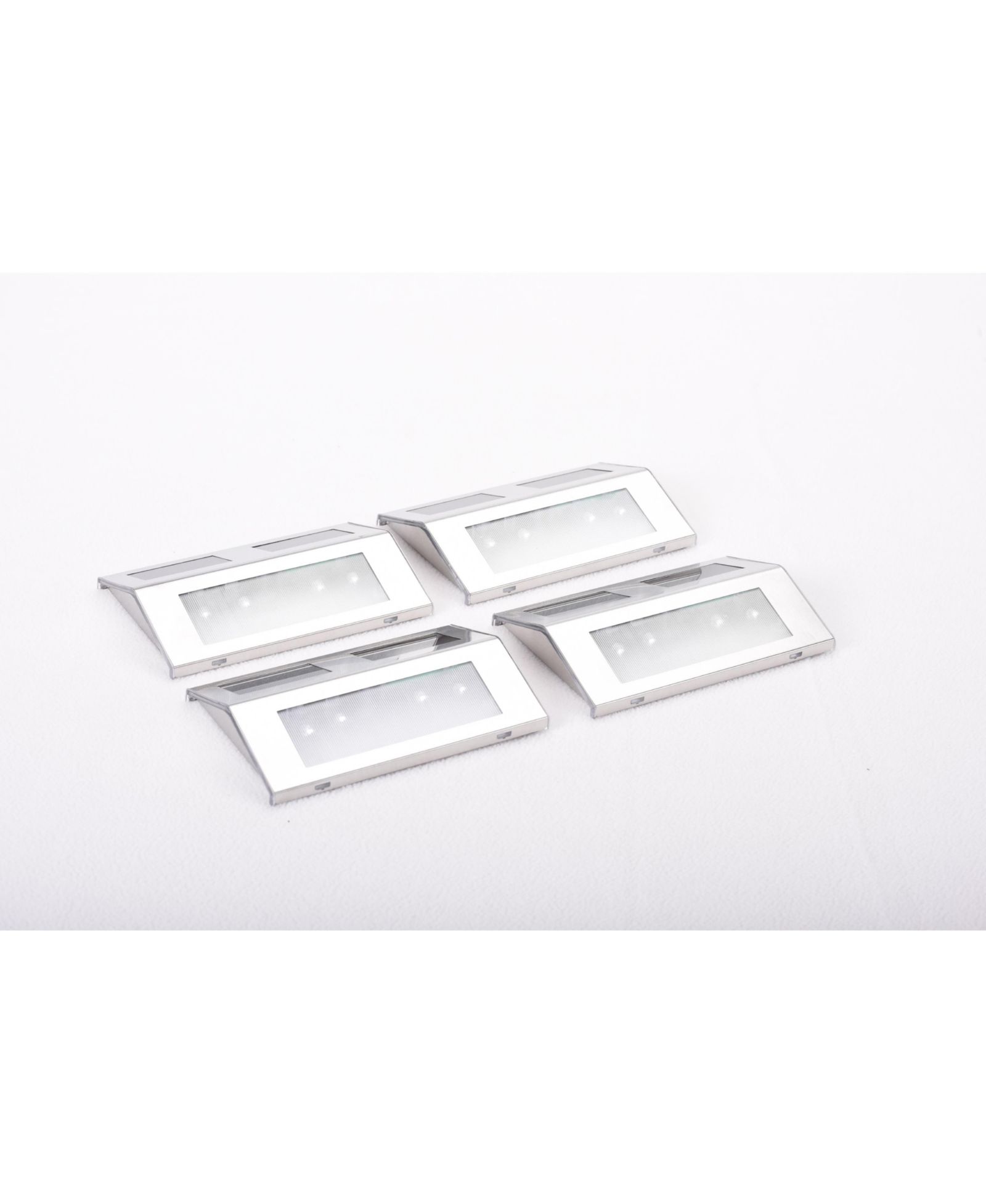 MAXSA Innovations 4 Lights Solar Metal LED Deck Light