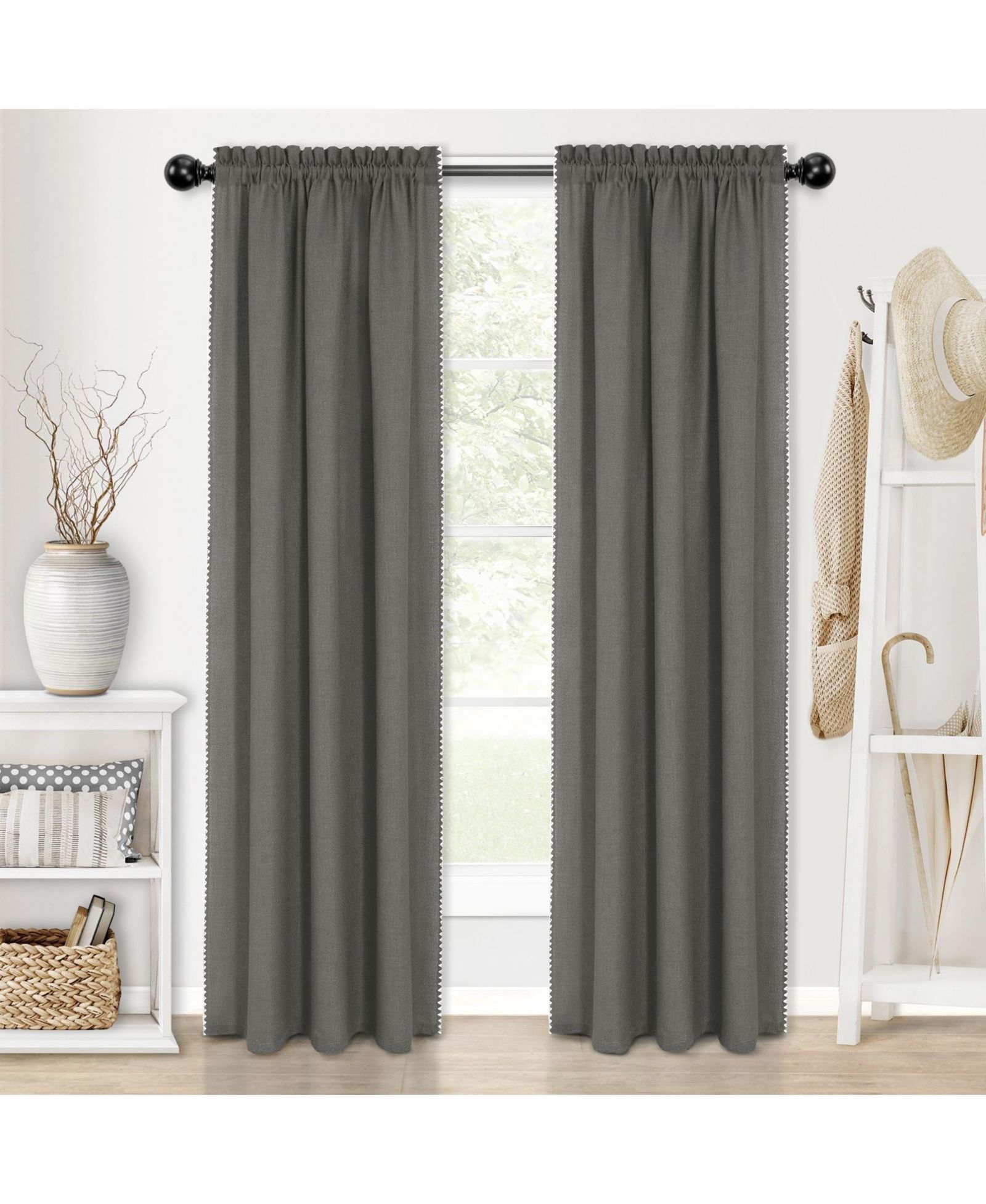 Шторы Kate Aurora Hamptons Coastal Living Textured Semi Sheer
