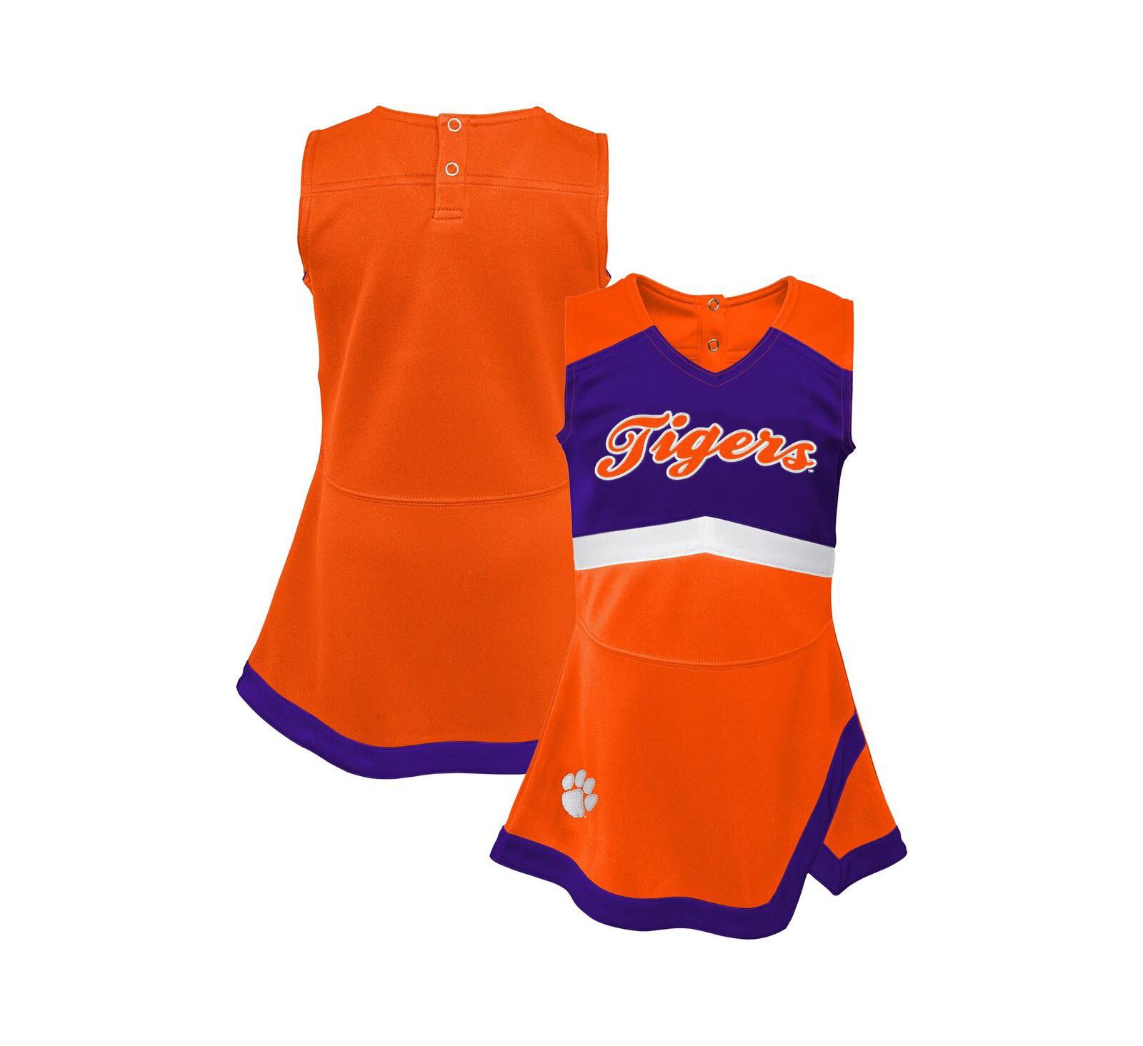 Детское платье Outerstuff Orange Clemson Tigers Cheer Captain Jumper Dress