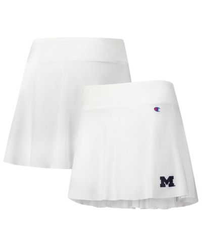 Champion Женский белый skort Michigan Wolverines Tailgate Soft Touch