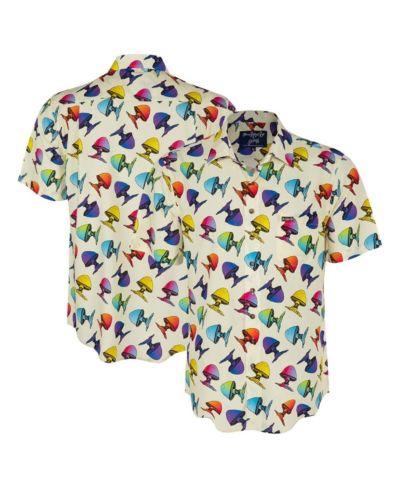 Мужская рубашка Section 119 The Allman Brothers Band Rainbow Mushroom Button-Down, кремовая