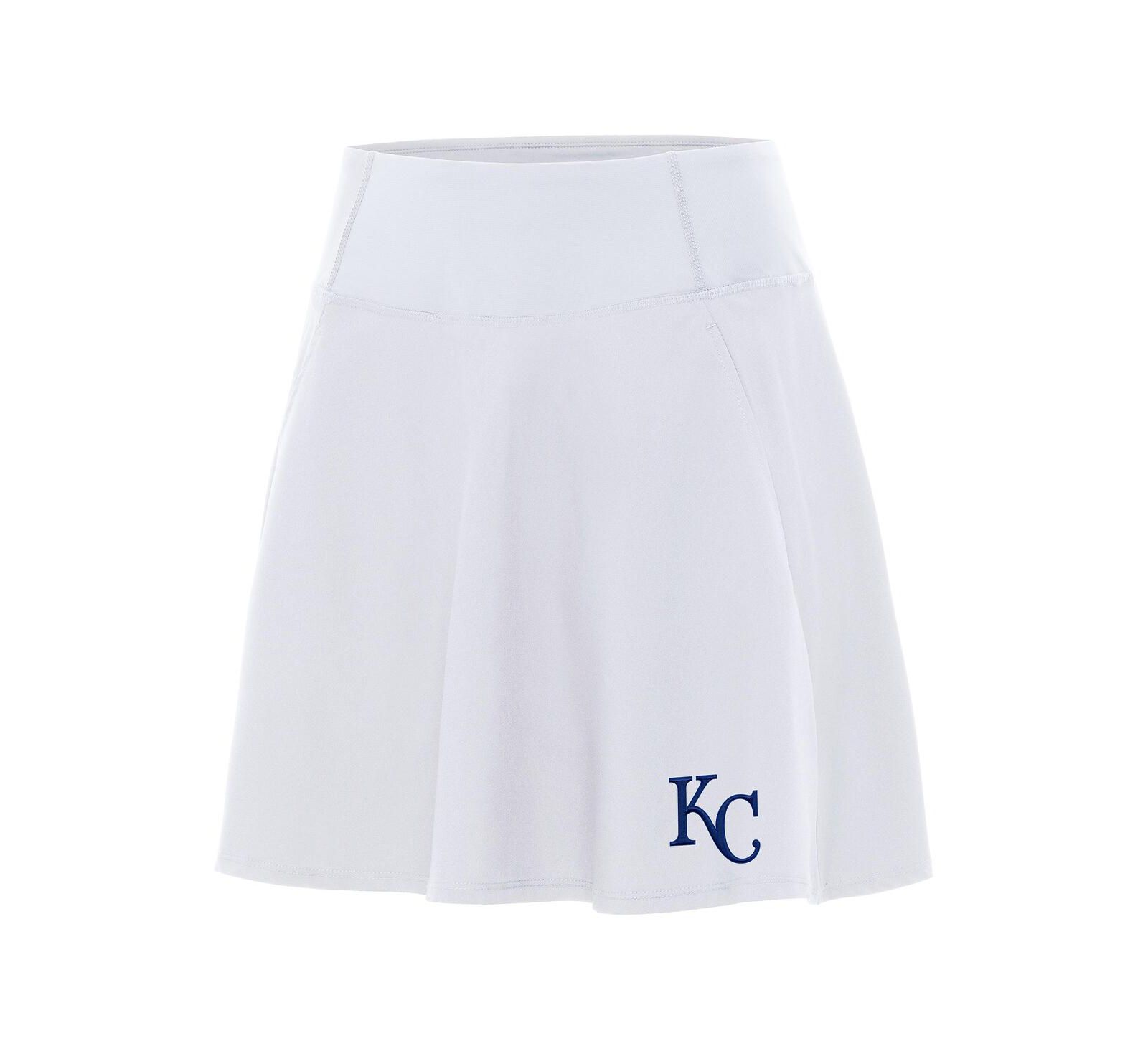 Женская юбка-шорты Antigua White Kansas City Royals Chip Skort