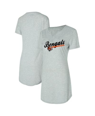 Concepts Sport Women's Gray Cincinnati Bengals Petition Knit Nightshirt