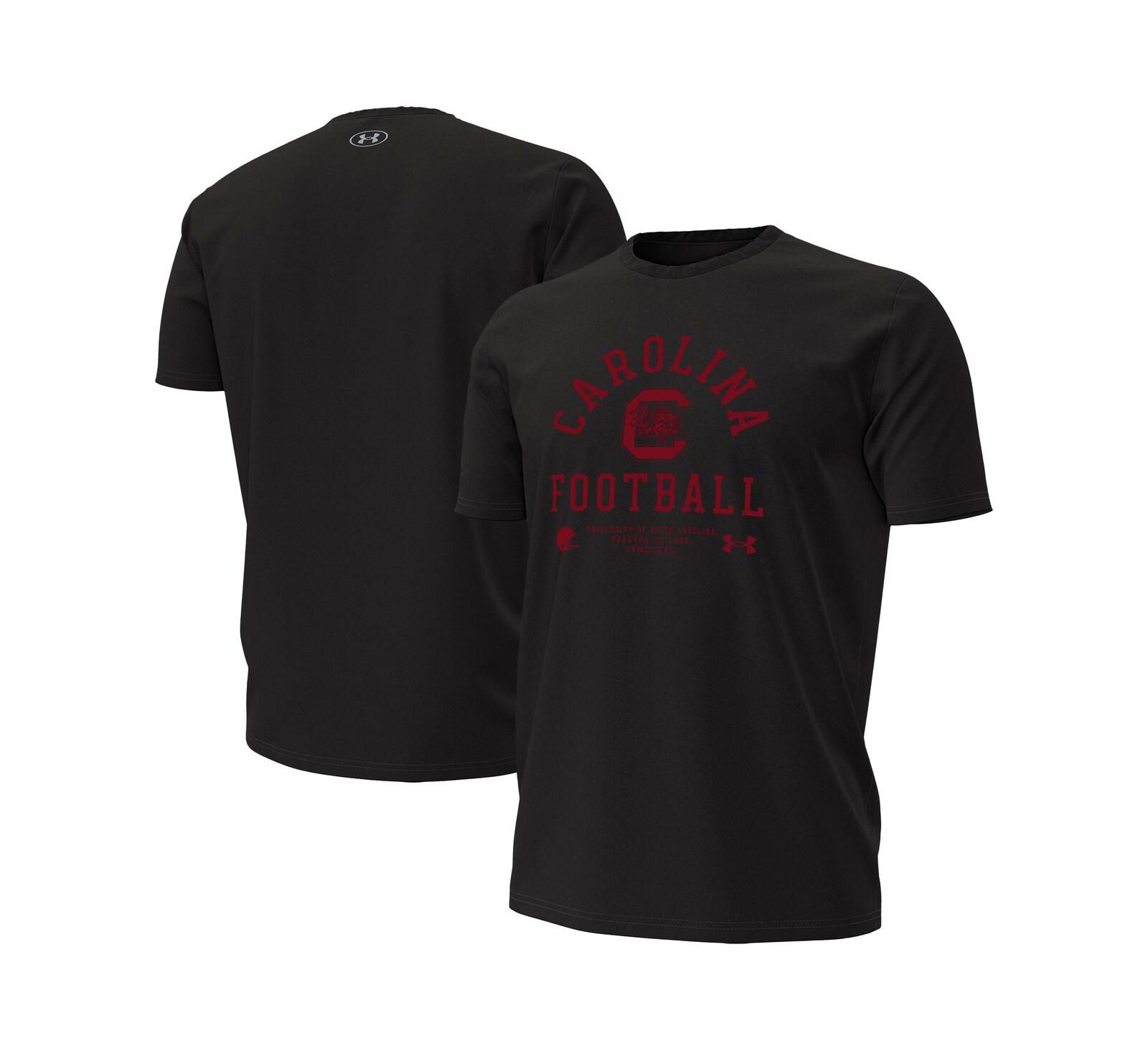 Under Armour Men's Black South Carolina Gamecocks 2025 Sideline Football Performance T-Shirt