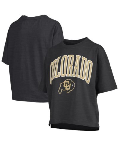 Женская футболка Pressbox Black Colorado Buffaloes Nelson Arch Over Logo Oversized