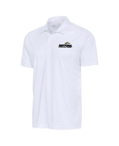 Antigua Men's White Daytona International Speedway Tribute Polo Shirt